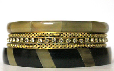 15% OFF on Indian Charm Designer Resin Bangle Set Pack of 5