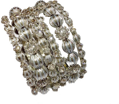 5% OFF on Newsantosh Gold Metal Bangle Set Pack of 6