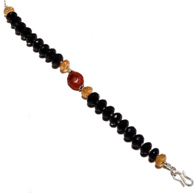 47% OFF on Nikhil Silver Arts Beaded Silver Citrine, Onyx Bracelet