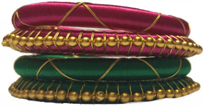 33% OFF on Kuhuk Thread Accessories Plastic Bangle Set Pack of 4