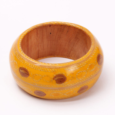 30% OFF on KhoobSurati Contemporary Broad Wood Bangle 30% OFF on KhoobSurati Contemporary Broad Wood Bangle