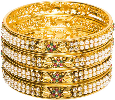 33% OFF on Joyas Stylish Look Brass Bangle Set Pack of 4 33% OFF on Joyas Stylish Look Brass Bangle Set Pack of 4