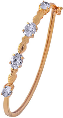 61% OFF on KBK Jewels Alloy Cubic Zirconia 18K Yellow Gold Bracelet