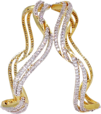 40% OFF on Anjan Delightful Golden Alloy Bangle Pack of 2