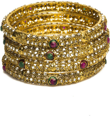 46% OFF on Joyas Stylish Brass Bangle Set Pack of 4 46% OFF on Joyas Stylish Brass Bangle Set Pack of 4