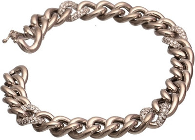 10% OFF on Glitterz Charm Sterling Silver Sterling Silver Plated Bracelet