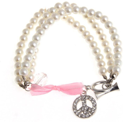 50% OFF on Jewelizer Girly Faux Pearl Alloy Bracelet