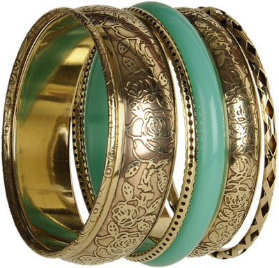 69% OFF on The Pari Brass Brass Plated Bangle Set Pack of 6