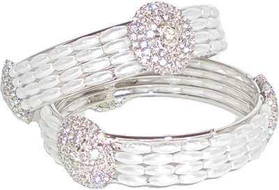 65% OFF on Adimani Azman Alloy Bangle Set Pack of 2