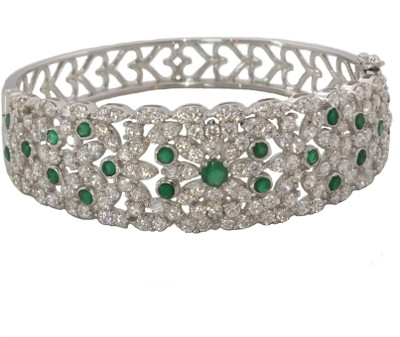 27% OFF on Aina Sterling Silver Cubic Zirconia Rhodium Plated Bangle 27% OFF on Aina Sterling Silver Cubic Zirconia Rhodium Plated Bangle