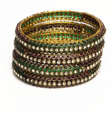 46% OFF on Joyas Stylish Brass Bangle Set Pack of 4 46% OFF on Joyas Stylish Brass Bangle Set Pack of 4