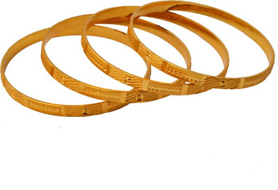 63% OFF on Czar Shine Brass Bangle Set Pack of 4