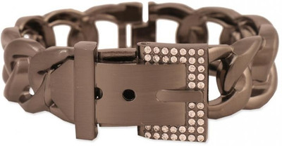 50% OFF on Circuzz Gunmetal chain patterned embellished Brass Bracelet