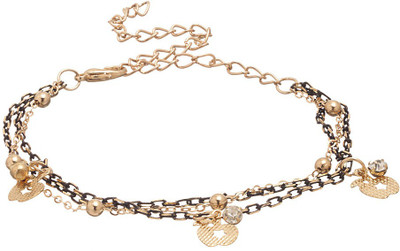 25% OFF on Voylla Artifictial Plain Alloy Cubic Zirconia 18K Yellow Gold Plated Bracelet 25% OFF on Voylla Artifictial Plain Alloy Cubic Zirconia 18K Yellow Gold Plated Bracelet