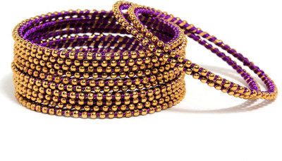 20% OFF on Bindhani Gold Plated Brass Yellow Gold Plated Bangle Set Pack of 12