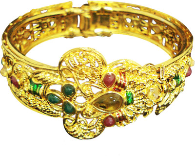 62% OFF on Mischika Stone, Metal Bangle