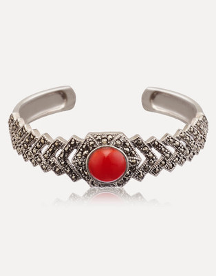 30% OFF on Mallika Jewellery Silver Ruby Silver Plated Cuff 30% OFF on Mallika Jewellery Silver Ruby Silver Plated Cuff