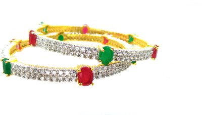 11% OFF on Modish Look Shine Like Diamonds Alloy Bangle Set Pack of 2 11% OFF on Modish Look Shine Like Diamonds Alloy Bangle Set Pack of 2