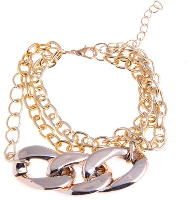 Jewelizer Gold Tone Chain Alloy Bracelet Jewelizer Gold Tone Chain Alloy Bracelet
