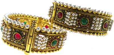 25% OFF on Modish Look Golden Colors Alloy Bracelet Set Pack of 2