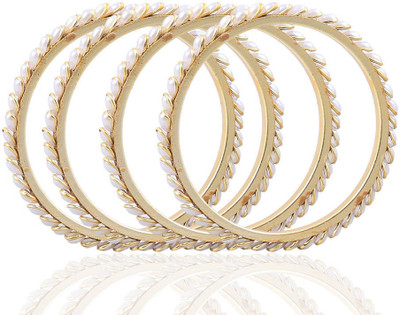 80% OFF on Vastradi Admirable Alloy Brass Plated Bangle Set Pack of 4