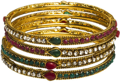 33% OFF on Joyas traditional Copper Bangle Set Pack of 4