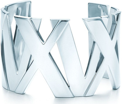 28% OFF on Exoctic Silver Aadrika Silver Cubic Zirconia, Swarovski Crystal Rhodium Plated Cuff