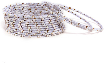 Bindhani Circle Of Life Alloy 10K White Gold Plated Bangle Set Pack of 12