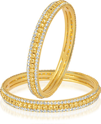 70% OFF on VK Jewels Alloy 18K Yellow Gold Plated Bangle Set Pack of 2 70% OFF on VK Jewels Alloy 18K Yellow Gold Plated Bangle Set Pack of 2
