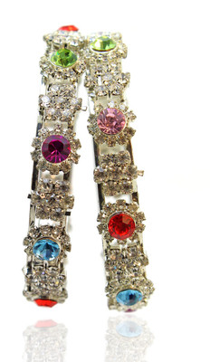 52% OFF on Be You Imitation Metal Zircon Rhodium, 24K White Gold Plated Bangle Set Pack of 2 52% OFF on Be You Imitation Metal Zircon Rhodium, 24K White Gold Plated Bangle Set Pack of 2