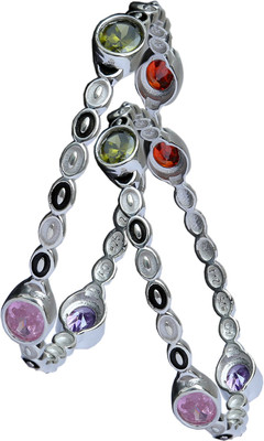 Aman Designer Trendy Sterling Silver Bangle Set Pack of 2