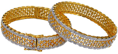 Gehnashop Brass Bangle Set Pack of 2 Gehnashop Brass Bangle Set Pack of 2