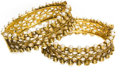 33% OFF on Joyas trendy look Brass Bangle Set Pack of 2