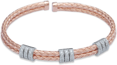 32% OFF on Silver Zing Silver Zircon? Rose Gold Plated Kada 32% OFF on Silver Zing Silver Zircon? Rose Gold Plated Kada