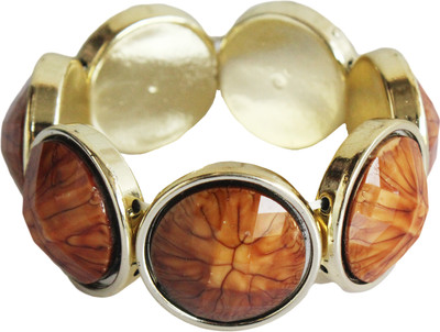 50% OFF on Veinice Br291 Brown Stone Alloy Bracelet