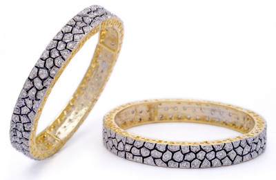 Hyderabad Jewels Alloy, Silver Bangle Set - Pack Of 2 - BBADYFT7CWQNXNYF