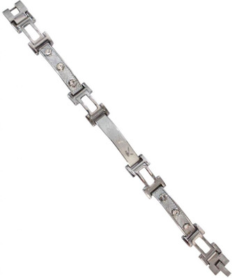 80% OFF on Rich & Famous Elegant Silver Playboy inspired Alloy Bracelet