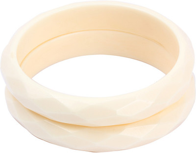 30% OFF on KhoobSurati Snake Skin Design Parchment Plastic Bangle Pack of 2