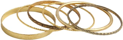 80% OFF on Nirosha Gold Tone Alloy Bangle Set Pack of 6