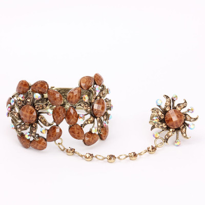 40% OFF on KhoobSurati Metal, Stone Ring Bracelet 40% OFF on KhoobSurati Metal, Stone Ring Bracelet