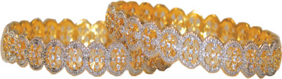 33% OFF on Bejeweled Brass Brass Plated Bangle Set Pack of 2 33% OFF on Bejeweled Brass Brass Plated Bangle Set Pack of 2