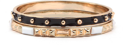 44% OFF on Madclozet Dual Metal, Acrylic Bangle Set Pack of 2