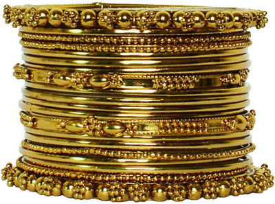 61% OFF on Pourni Mehndi color -26 Brass Brass Plated Bangle Set Pack of 20