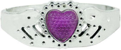 50% OFF on Angel Glitter Queen Of My Lavender Heart Acrylic, Metal Bracelet