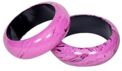 70% OFF on Onlineshoppee AFR664 Wood Bangle Set Pack of 2