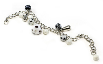 13% OFF on Aara Arts Dangling white beads Alloy Bracelet 13% OFF on Aara Arts Dangling white beads Alloy Bracelet