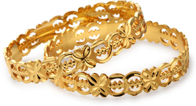 54% OFF on Mrigya MB-125 Alloy, Metal Bangle Set Pack of 2