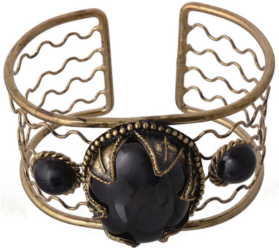 73% OFF on Arittra Beautiful Brass Black Stone Brass Cuff 73% OFF on Arittra Beautiful Brass Black Stone Brass Cuff