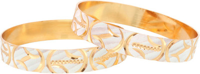 57% OFF on Vendee Fashion Designer Brass Bangle Set Pack of 2