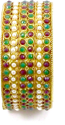 47% OFF on Pearl Paradise Copper Emeral, Ruby, Pearl Yellow Gold Plated Bracelet 47% OFF on Pearl Paradise Copper Emeral, Ruby, Pearl Yellow Gold Plated Bracelet